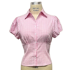 Curvy Pink Gingham Button Down