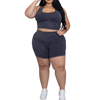 Curvy Seamless Tank Top and Shorts Set