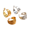 Polka Dot Large Hoop Earrings
