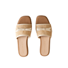 The Andrea Bow Raffia Slide