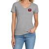 Original BearWear Bear Head Ladies Gray V-Neck Tee