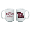 Nordic Missouri State University Missouri Bear Head White Mug