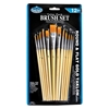 BRUSH SET - SOFT BRISTLE, ROUND & FLAT, (12PK) @ ART CONNECTION