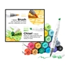 ALCOHOL MARKER SET, 24PK (DOUBLE TIP: BRUSH & CHISEL) @ ART CONNECTION