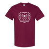 Original BearWear Bear Head Front Mo State Back Youth Maroon Tee