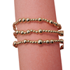 Multi Layer Gold Ball Beaded Bracelet