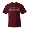 Original BearWear Bear Head Missouri State University Maroon Tee
