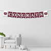 UB & F Congrats Bear Head Banner String