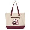 S&S Mo State Canvas and Maroon Zipper Tote Bag