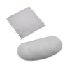 POTTERY SCRAPER TOOLS (2PC, STAINLESS STEEL, SERRATED EDGES) @ ART CONNECTION