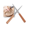 FETTLING KNIVES 2PC SET, WOODEN HANDLE @ ART CONNECTION