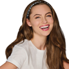 HairUWear Gray and Silver Tinsel Braid Headband