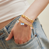 Baublebar Mo State Stacked Dangle Gold Charm Bracelet