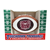 Touchdown Treasures Bear Head Football Collectible Ornament