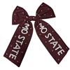 Capri Designs Mo State Bead Maroon Bow
