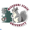 SDS Missouri State University Squirrel with Glasses Sticker