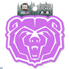 SDS Bear Head Pink Sticker