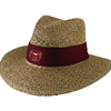 LogoFit Bear Head Maroon Straw Angler Hat