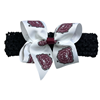 USA Bows Bear Head Bow Crochet Headband
