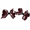 USA Mo State Maroon Ribbon Mini Clip Bows
