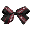 USA Bows Mo State Maroon and Black Layered Clip-In Bow