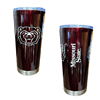 Logo Brands Bear Head Missouri State Maroon Metal Tumbler