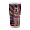 Logo Brands Boomer Bear Maroon and Black Tumbler