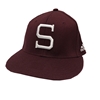 Adidas S Maroon Stretch Fit Hat