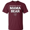 Gildan Missouri State Mama Bear Bear Head Maroon Short Sleeve Tee
