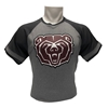 Champion Bear Head Gray Short Sleeve Shirt Tee