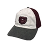 Adidas Bear Head White and Gray Bill Stretch Fit Hat