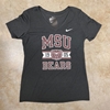 Nike Ladies 1905 Bears Charcoal V-Neck Short Sleeve Tee