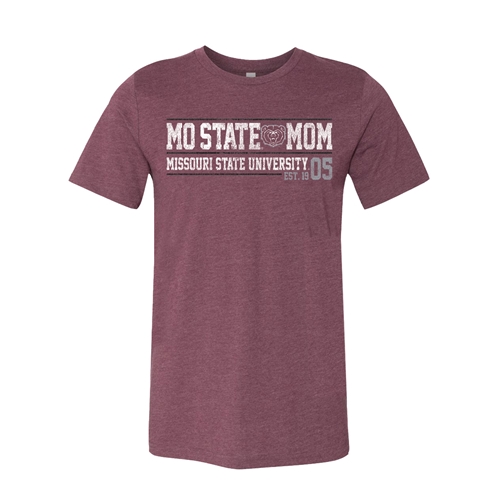 Missouri State Bookstore Bella Canvas Mo State Mom Bear Head Missouri