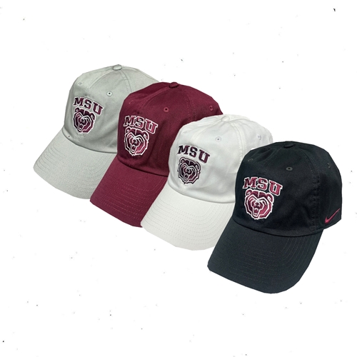 Missouri State Bookstore Nike Msu Bear Head Adjustable Cap