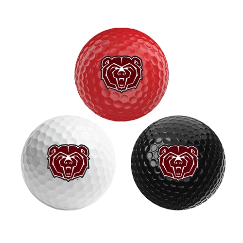 Missouri State Bookstore - Team Golf Bear Head Golf Ball Three Pack