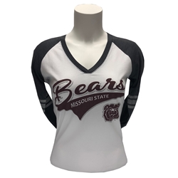 CI Sport Ladies Bears Missouri State White Long Sleeve