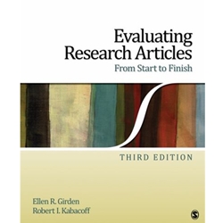 EVALUATING RESEARCH ARTICLES: START TO FINISH