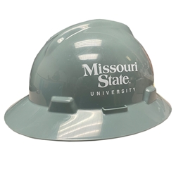 MSU Logo  Dark Gray Hard Hat- Regular shell
