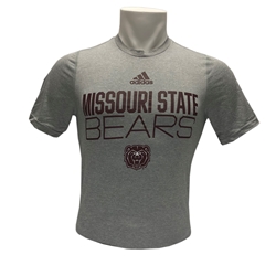 Adidas Missouri State Bears Gray Short Sleeve Tee