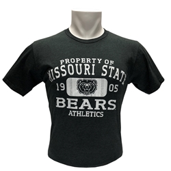 CI Sport Missouri State 1905 Bears Athletics Charcoal Short Sleeve Tee