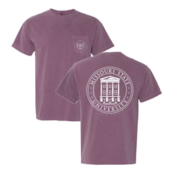 Comfort Colors Missouri State University Bear Head Berry Short Sleeve
