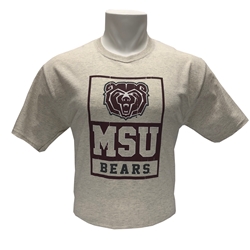 Champion Bear Head MSU Bears Oat Short Sleeve Tee