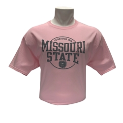 Champion Missouri State Bear Head Pink Short Sleeve Tee
