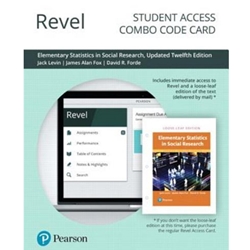 REVEL ELEMENTARY STATISTICS IN SOCIAL RESEARCH