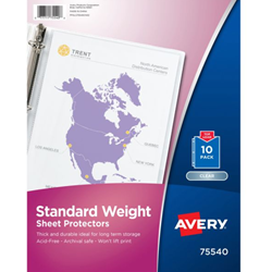 Avery Standard Weight Sheet Protectors