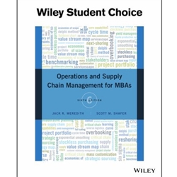 OPERATIONS MANAGEMENT FOR MBAS-OUT OF PRINT