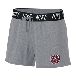 Nike Ladies Gray Bear Head Dri-Fit Shorts