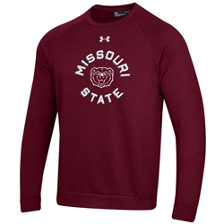 Under Armour Maroon MO State Bear Head Crew Neck