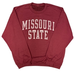 Missouri State Bookstore - Gildan Maroon Missouri State Crew Neck