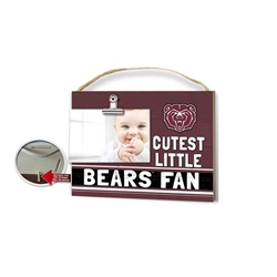 Clip Photo Frame - "Cutest Little Bear Fan" in Maroon